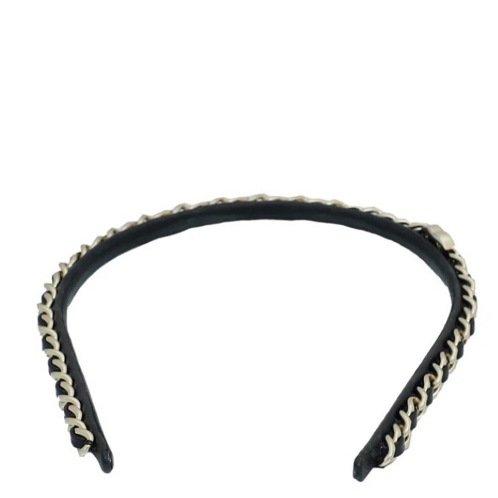 CHANEL CC Turnlock Chain Lambskin Headband - Picture 6 of 11